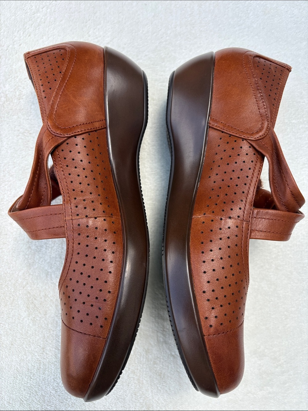 Dansko Cognac Brown Leather Deidra Mary Janes Comfort Shoes (40) 9.5 Office - Picture 5 of 9